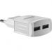 Зарядний пристрій Defender UPA-22 white, 2xUSB, 2.1A (83580)