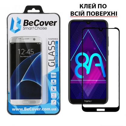 Стекло защитное BeCover Honor 8A Black (703670)