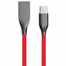 Дата кабель USB 2.0 AM to Type-C 1.0m red PowerPlant (CA911387)