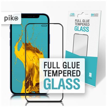 Скло захисне Piko Full Glue Apple Iphone 12 Pro Max (black) (1283126506475)