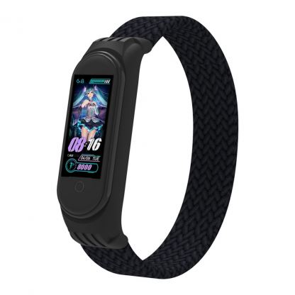 Ремешок для фитнес браслета Armorstandart Braided Solo Loop для Xiaomi Mi Band 4/5/6 Black size S (ARM59177)