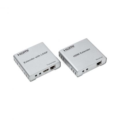 Адаптер HDMI 4K/30hz, up to 100m via CAT5E/6, loop-out (HDES12-LOOP) PowerPlant (CA912964)