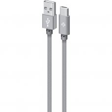 Дата кабель USB 2.0 AM to Type-C 1.0m CBGNYT1 grey Intaleo (1283126489136)