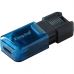 USB флеш накопитель Kingston 64GB DataTraveler 80 M USB-C 3.2 Blue/Black (DT80M/64GB)