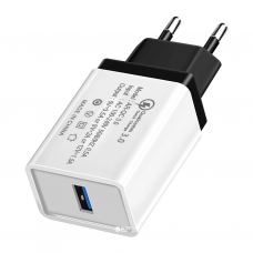 Зарядний пристрій XoKo QC-100 1 USB Qualcom 3.0 3.5A Black (QC-100-BK)