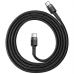 Дата кабель USB-C to USB-C 1.0m 3A 60W Cafule Black Baseus (CATKLF-GG1)