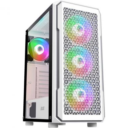 Корпус 2E Gaming Hexagon G338W, без БЖ, 2xUSB 3.0, 1xUSB Type-C, 1x120mm, 3x120mm ARGB, TG Side Panel, AT (2E-G338W)