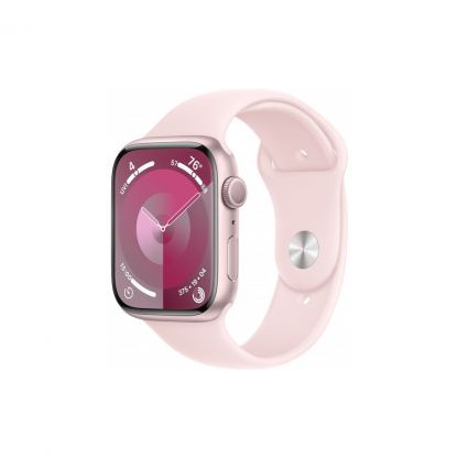 Смарт-часы Apple Watch Series 9 GPS 45mm Pink Aluminium Case with Light Pink Sport Band - M/L (MR9H3QP/A)