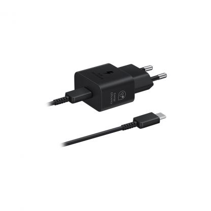 Зарядний пристрій Samsung 25W Power Adapter (w C to C Cable) Black (EP-T2510XBEGEU)