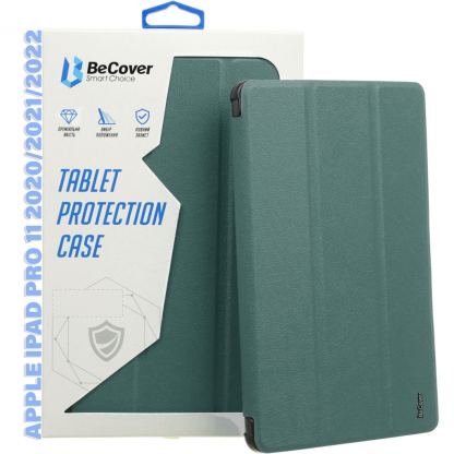 Чехол для планшета BeCover Tri Fold Hard TPU Apple iPad Pro 11 2020/2021/2022 Dark Green (711110)