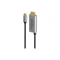 Кабель мультимедійний USB-C to HDMI hdmi-pd100.grey Promate (hdmi-pd100.grey)
