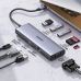 Концентратор Ugreen USB3.1 Type-C to HDMI60Hz/VGA/USB 3.0х3/RJ45/SD/TF/PD 100W 9-in-1 CM498 (15600)