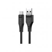 Дата кабель USB 2.0 AM to Type-C 1.2m 3.0A TPE C3-04 Black Acefast (6974316280866)