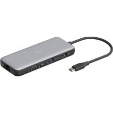 Порт-репликатор Digitus USB-C > 2xHDMI/2xUSB-A/USB-C/SD/MicroSD/RJ54 (DA-70915)
