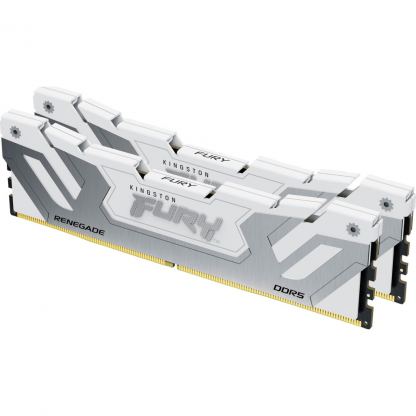 Модуль памяти для компьютера DDR5 48GB (2x24GB) 8400 MHz Renegade White XMP Kingston Fury (ex.HyperX) (KF584CU40RWK2-48)