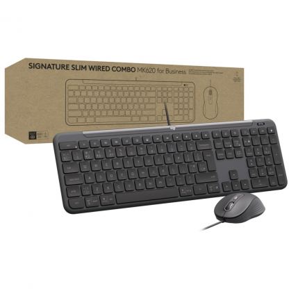 Комплект Logitech Signature Slim MK620 for Business USB-C UA Graphite (920-013349)