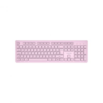 Клавиатура Canyon HKB-W01 Silent Wireless UA Pink (CNS-HKBW01P)