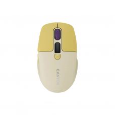 Мышка Canyon MW-26 LCD Silent Wireless/Bluetooth Yellow (CNS-CMSW26Y)