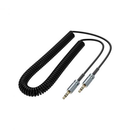 Кабель мультимедийный 3.5mm M to 3.5mm M 3.0m Black HOCO (6942007631235)