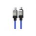 Дата кабель USB-C to USB-C 1.0m CoolPlay Fast Charging 100W blue Baseus (CAKW000203)