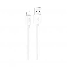 Дата кабель USB 2.0 AM to Lightning 1.0m Magic silicone X87 white HOCO (6931474783202)