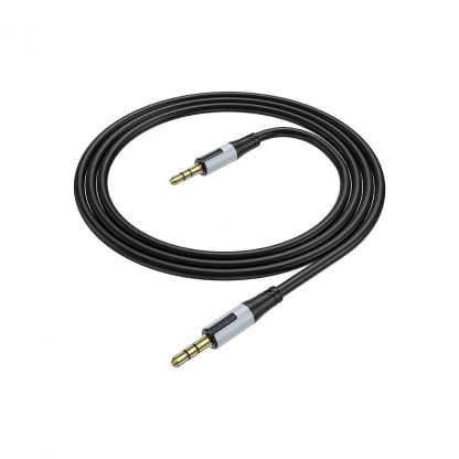 Кабель мультимедийный 3.5mm M to 3.5mm M 1.0m black BOROFONE (6941991108310)