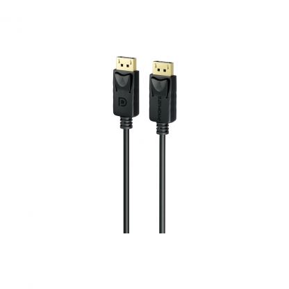 Кабель мультимедийный DisplayPort M to DisplayPort M 2.0m V1.4 black Promate (dplink-200.black)