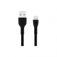 Дата кабель USB 2.0 AM to Lightning 1.2m 2A black Promate (powerbeam-i.black)