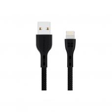 Дата кабель USB 2.0 AM to Lightning 1.2m 2A black Promate (powerbeam-i.black)