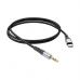 Кабель мультимедійний USB-C to 3.5mm M 1.0m silicone black HOCO (6931474769497)