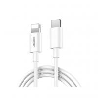 Дата кабель USB-C to Lightning 1.0m PD18W white Denmen (DM-D10L-WH)