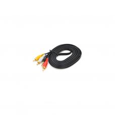 Кабель мультимедийный 3.5mm M to 3xRCA M 3.0m black Voltronic (YT-3.5(M)1.5/3хRCA(M)-3.0)