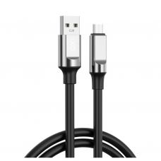 Дата кабель USB 2.0 AM to USB-C 1.0m 6A silicone black XO (NB251_C_Black)