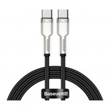 Дата кабель USB-C to USB-C 1.0m 100W metal black Baseus (CATJK-C01)