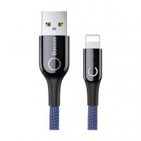 Дата кабель USB 2.0 AM to Lightning 1.0m 2.4A blue Baseus (CALCD-03)