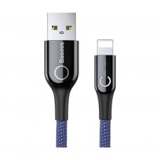 Дата кабель USB 2.0 AM to Lightning 1.0m 2.4A blue Baseus (CALCD-03)