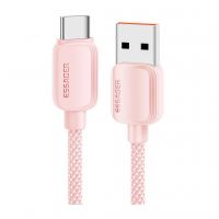 Дата кабель USB 2.0 AM to USB-C 1.0m 100W pink Essager (EXC7A-WL04-P)