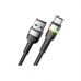 Дата кабель USB 2.0 AM to USB-C 0.5m 3A LED black Essager (EXCT-XCDB01)