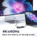 Концентратор Ugreen USB-C to HDMI + 2xUSB 3.2 + 2xUSB-C 3.2 + PD CM888 gray (35998)