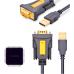 Кабель для передачі даних USB to COM M 2.0m DB9 RS-232 CR104 black UGREEN (20222)