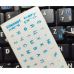 Наклейка на клавиатуру BestKey mini Pro 3,5х3мм, прозоpачное основание, 70, синий (BKmPRO/BluTr/052)