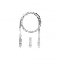 Дата кабель 6in1 inCharge XL 3.0m white Rolling Square (XLL02R)