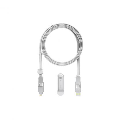 Дата кабель 6in1 inCharge XL 3.0m white Rolling Square (XLL02R)