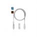 Дата кабель 6in1 inCharge XL 3.0m white Rolling Square (XLL02R)