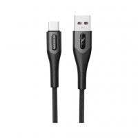 Дата кабель USB 2.0 AM to USB-C 1.0m 3A braided black SkyDolphin (USB-000583)