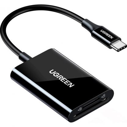 Зчитувач флеш-карт UGREEN USB-C 3.1 to TF/SD CM265 Black (35622)