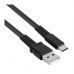 Дата кабель USB 2.0 AM to USB-C 1.2m black RivaCase (PS6002 BK12)