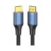 Кабель мультимедійний HDMI M to HDMI M 3.0m 8K cotton braided blue Vention (ALGLI)