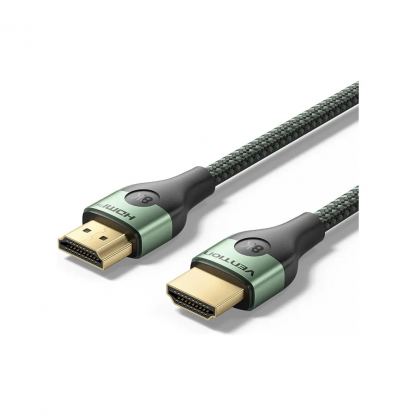 Кабель мультимедійний HDMI M to HDMI M 1.0m 8K ultra thin cotton braided green Vention (ALOGF)