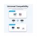 Кабель мультимедійний DisplayPort M to HDMI M 1.8m 4K40Hz black Vention (HFOBAC)